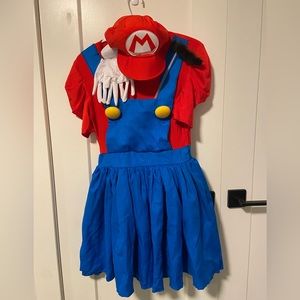 Spirit Halloween Mario Bros Women's Adult Mario Dress Costume